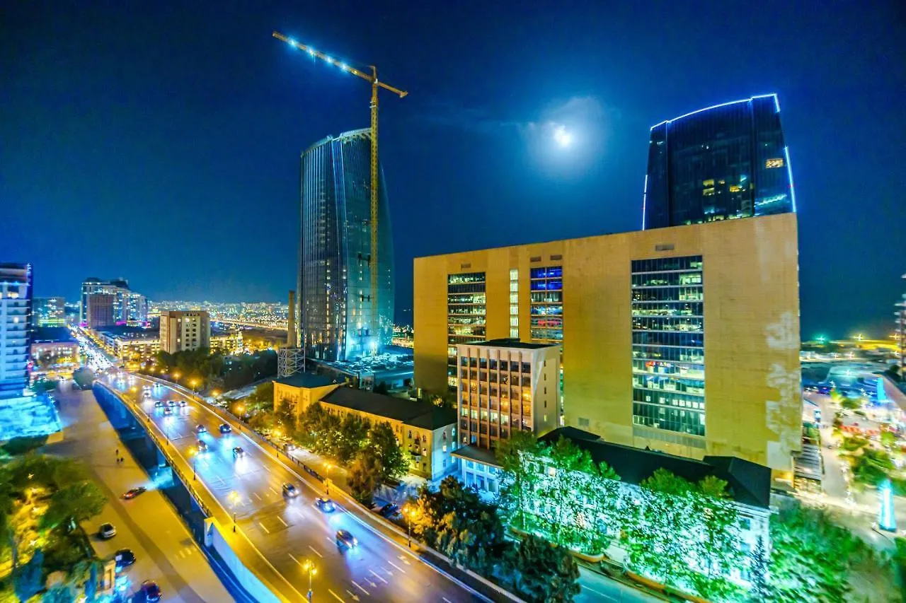 Building Ferrari In Front Port Baku Aparthotel 0*,
